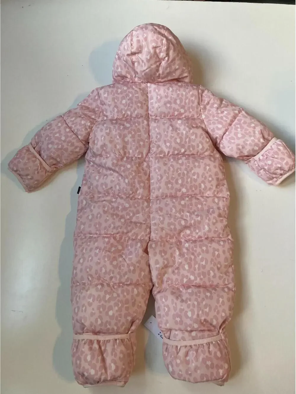 GAP $64  Baby Puffer Snowsuit Bunting Girls Size 6-12 M Pink Cameo Cold Control